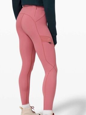 RARE - Lululemon Break a Trail Super High-Rise Tight 28" in the Brier Rose sz10